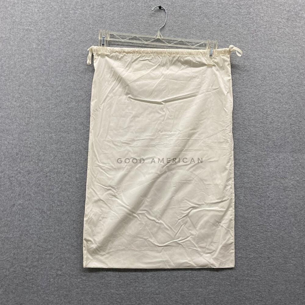 Good American Ivory Drawstring Dust Bag Shoe Bag Travel Storage 16.5” x 25”
